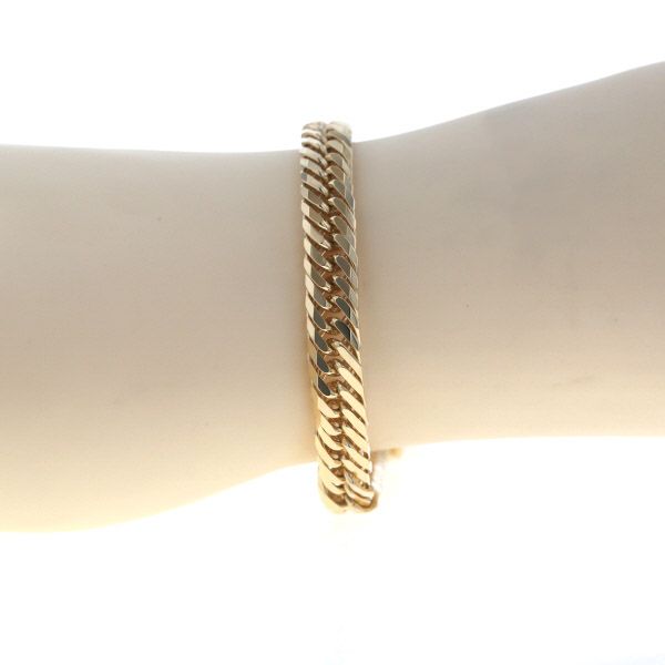 K 18 YG イエローゴールド ブレスレット 喜平 キヘイ 8面カット トリプル チェーン 20.2 g cm 仕上済 zz