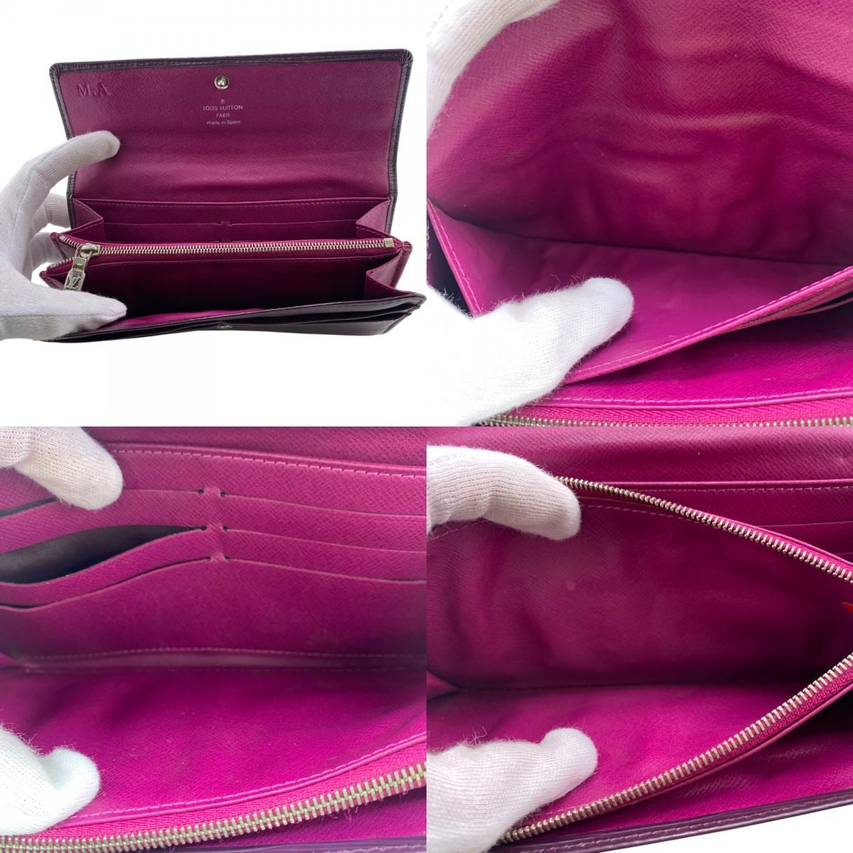  LOUIS VUITTONルイヴィトン ルイヴィトン M 6374 K ポルトフォイユ サラ エピ 長財布 財布 ウォレット ブランド カード入れ 小銭入れ パープル ユニセックス その他 小物