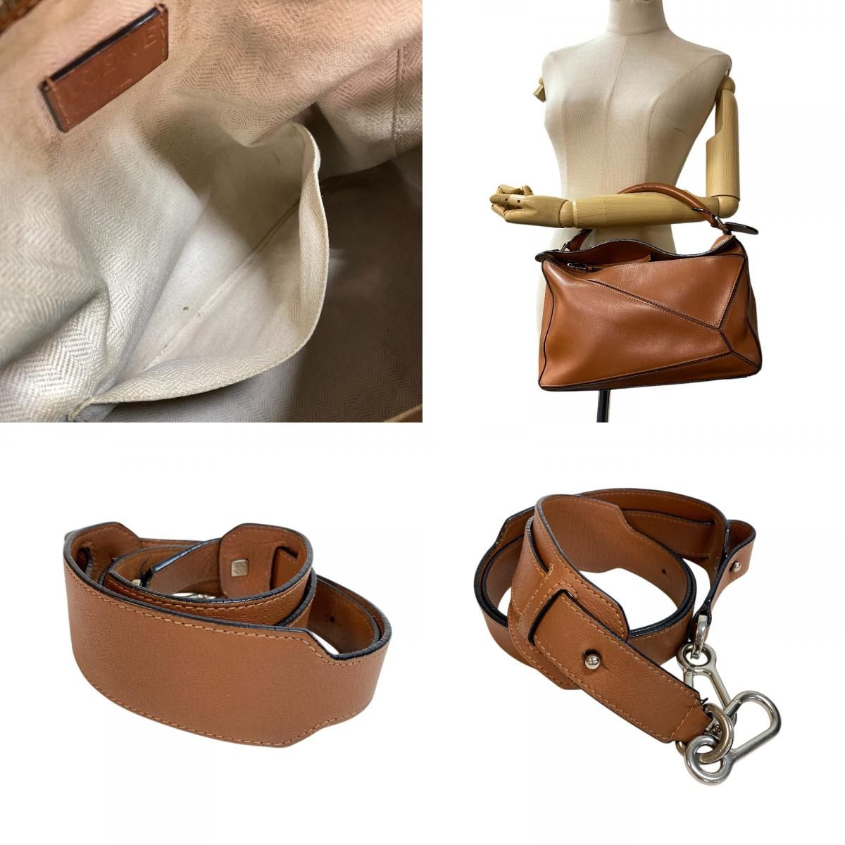 ほぼ未使用 付属品あり LOEWE オールド ロエベ 2way ショルダーバッグ