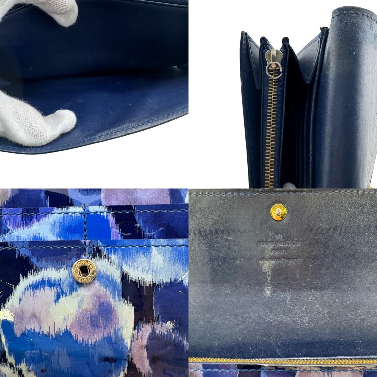  LOUIS VUITTON ルイヴィトン M 90021 ポルトフォイユサラ 長財布 ブルー レディース その他 小物