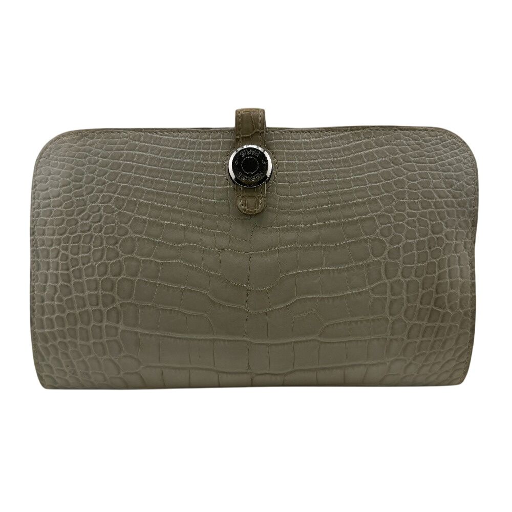 HERMES エルメス ドゴンデュオ 長財布 ホワイト レディース