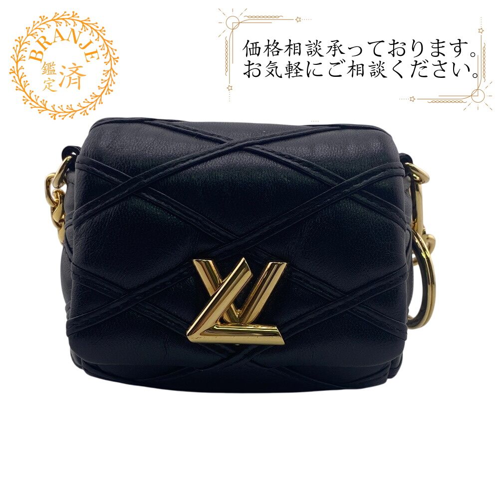 LOUIS VUITTON ルイヴィトン M01648 マイクロ GO-14 チャーム ブラック レディース