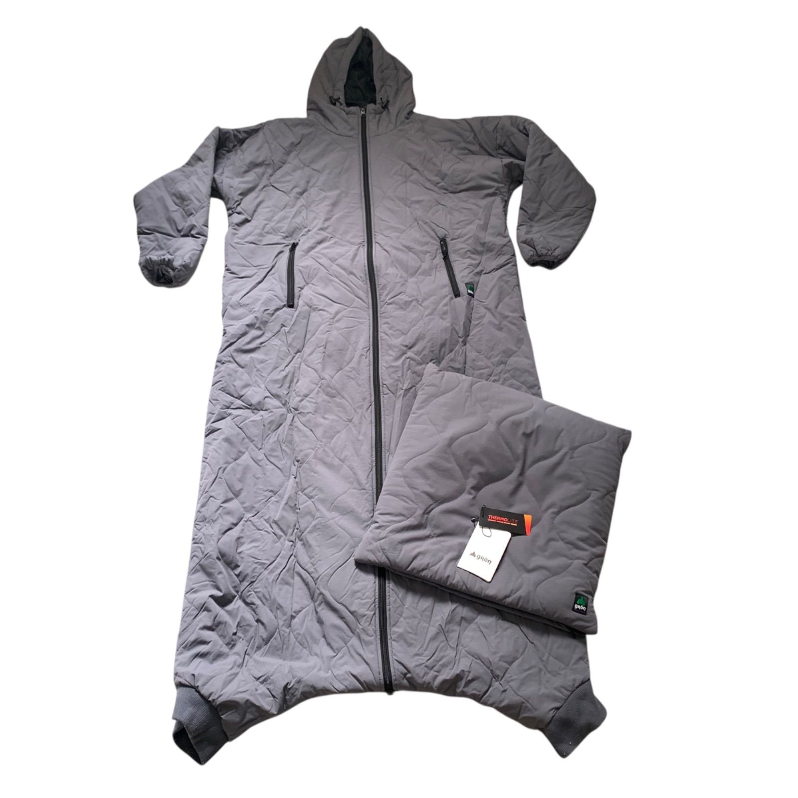 GRON グローン 着る寝袋 モモンガ Mサイズ グレー M71112-1