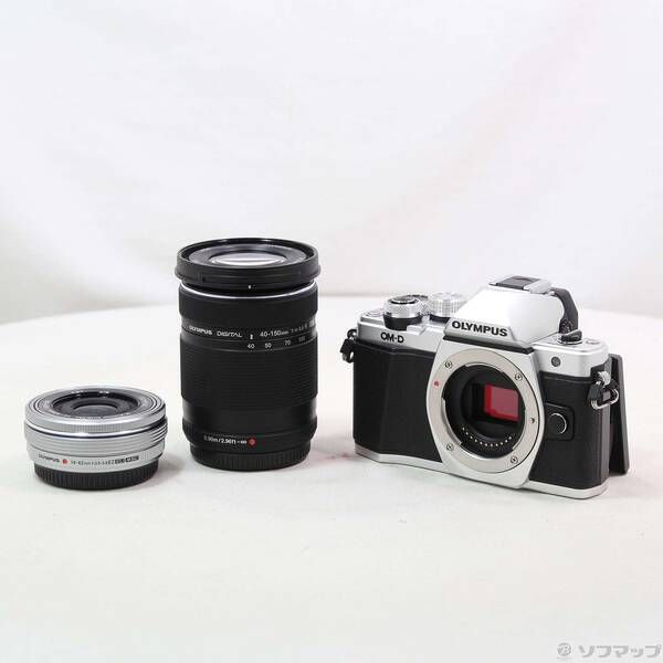 〔 品〕 OM-D E-M10 MarkII ダブルズームキット シルバー 262
