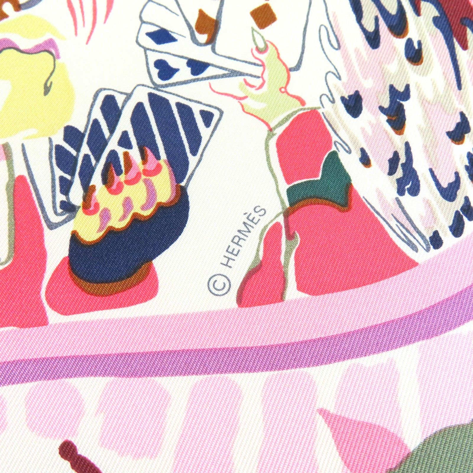 未使用品△HERMES エルメス Emile et Une Nuit エミールの夜 シルク100