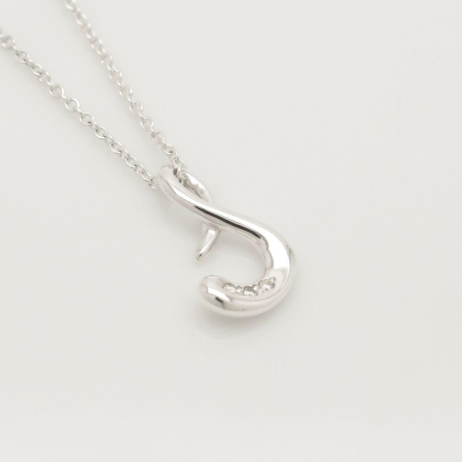 極美品】ティファニー TIFFANY&Co. ノーツ レター S イニシャル 1P