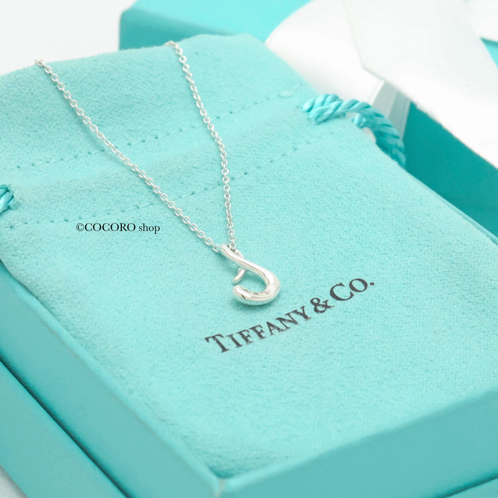 極美品】ティファニー TIFFANY&Co. ノーツ レター S イニシャル 1P