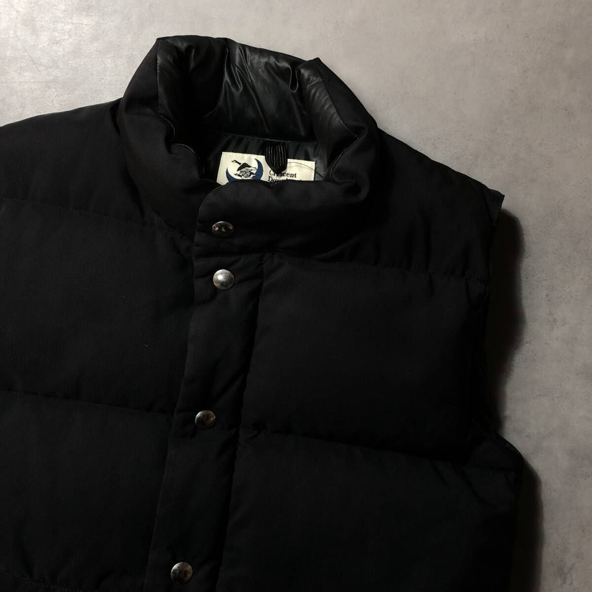 GQ4052 CRESCENT DOWN WORKS ダウンベスト XXS 黒 クレセントダウンワークス
