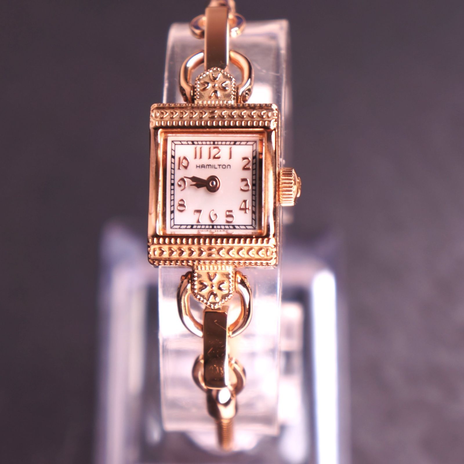 稼働美品】HAMILTON アメリカンクラシック シェル文字盤 ピンク