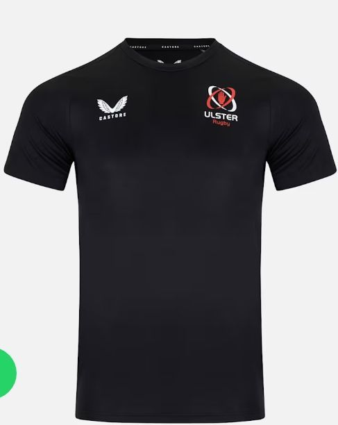 カストレ ラグビー アルスター トレーニング Tシャツ 黒 ブラック 公式モデル 日本未発売