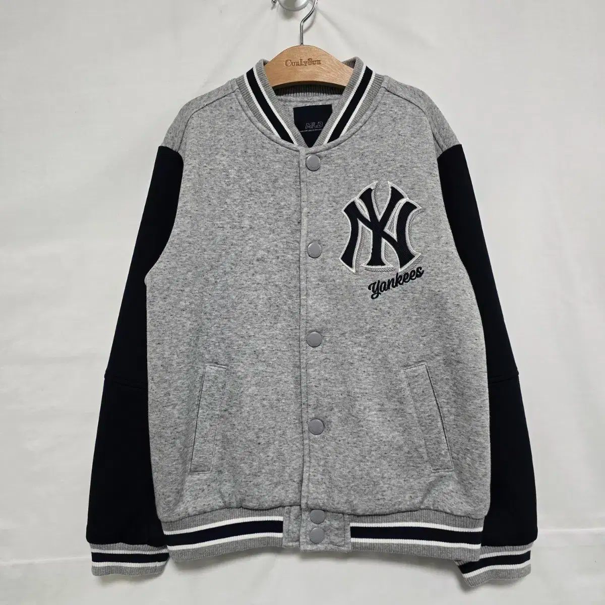 【セール，定番人気】 MLB NEW YORK スタジャン ブルゾン ネイビー グレー キッズ 145 1112 その他