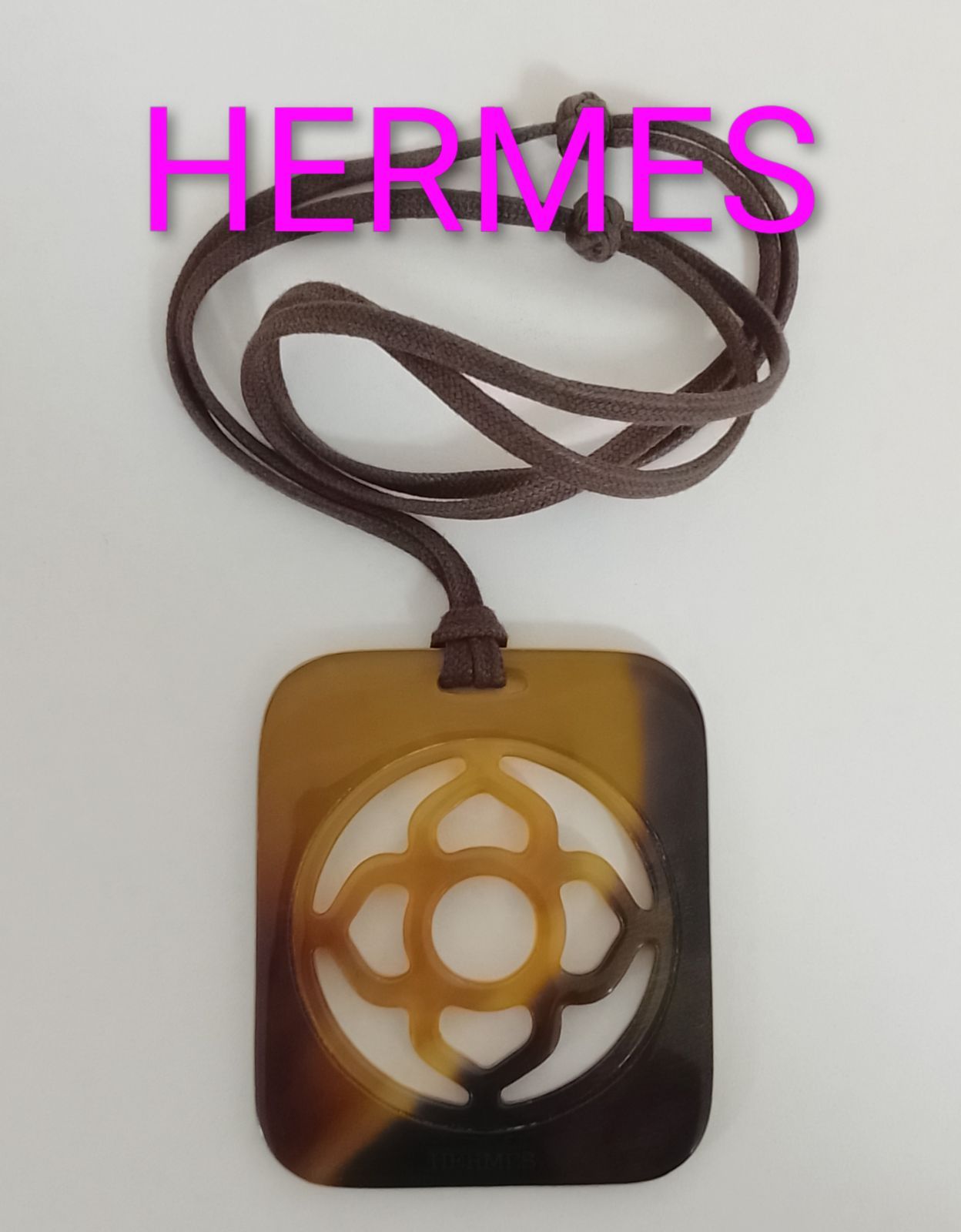 ANA19 エルメス バッファローホーンネックレス チョーカー