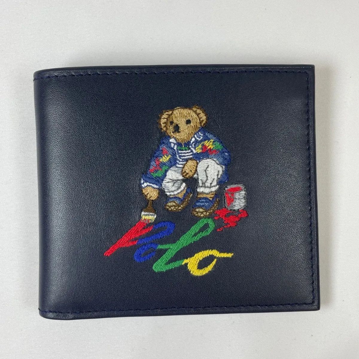 POLO RALPH LAUREN ポロ ラルフローレン ポロベア レザービルフォールド ウォレット