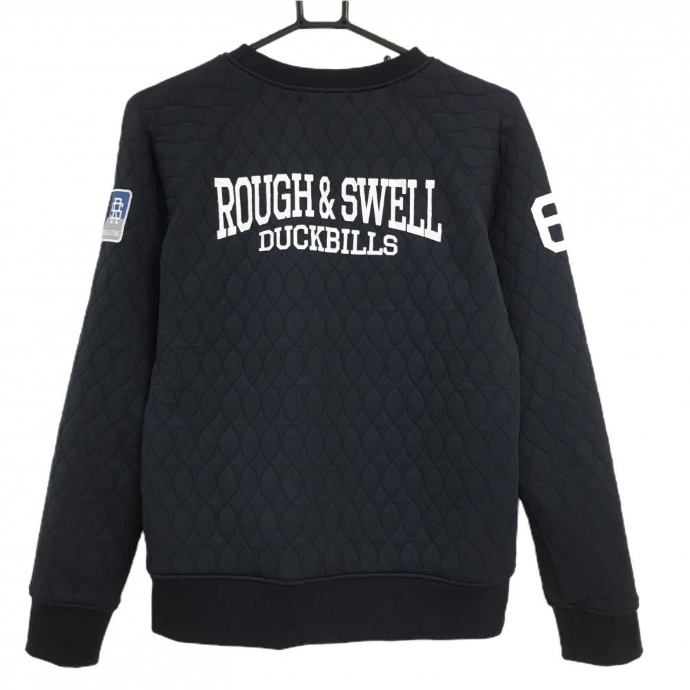 ラフ＆スウェル　ゴルフ　トレーナー　ネイビー　Ｍ　本日限定価格！ 超美品】ラフアンドスウェル トレーナー ネイビー×白 キルティング