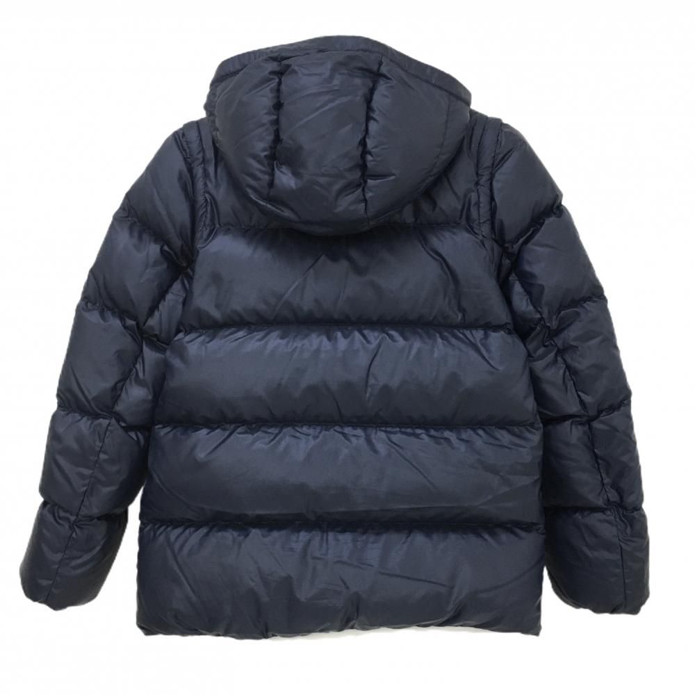 ニュー ンスゴルフ 4 WAYダウンジャケット ネイビー パイピング白 袖 フード着脱可 レディース 1 M ゴルフウェア Balance