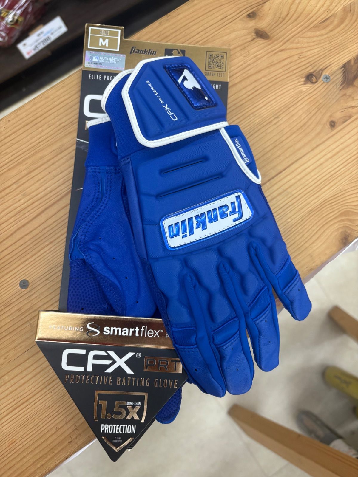 フランクリン バッティング手袋 CFX PRT 20684 ROY WHT Mサイズ