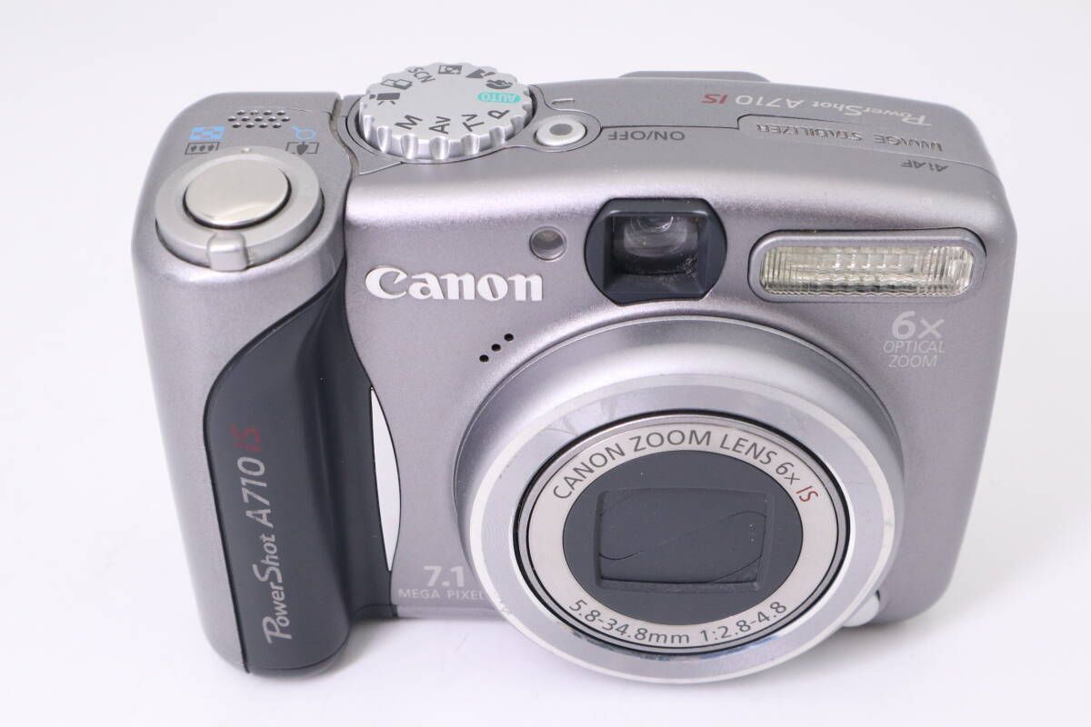 Canon PowerShot A710 IS キヤノン コンパクトデジタルカメラ シルバー f05226