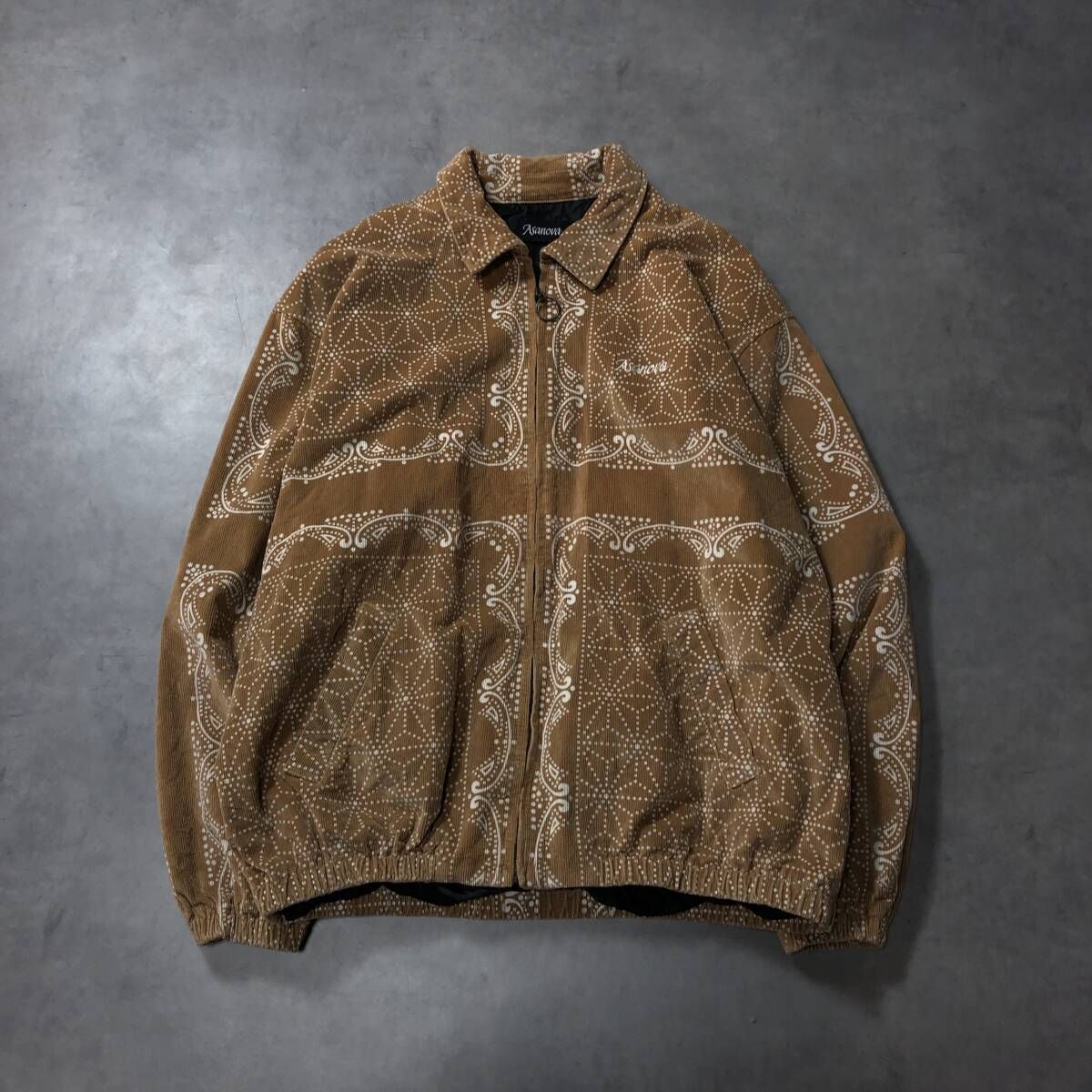 GQ4055 Asanova コーデュロイセットアップ L M ブラウン系 アサノヴァ スイングトップ コーデュロイパンツ