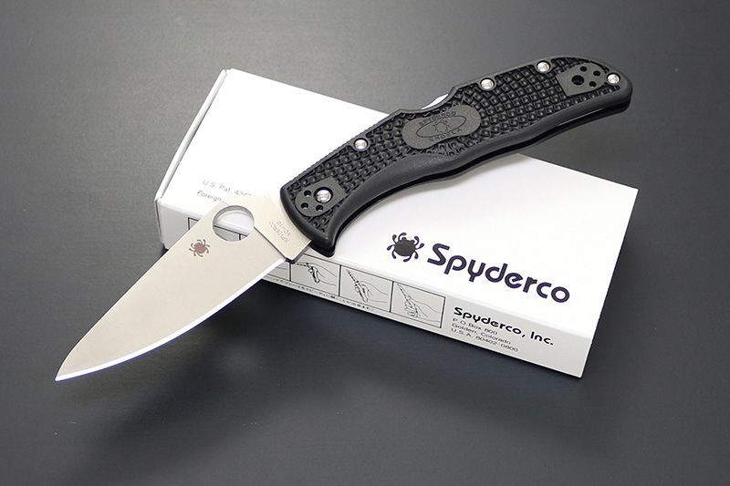 アウトドアナイフ C243PBK Spyderco エンデラ ブラック 直刃
