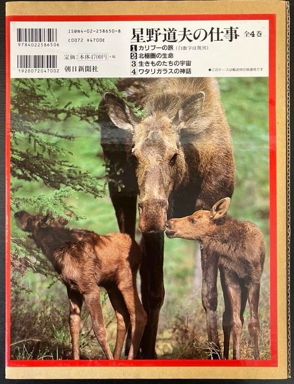 星野道夫の仕事 1巻～3巻 3冊セット まとめ売り 朝日新聞社 カリブーの