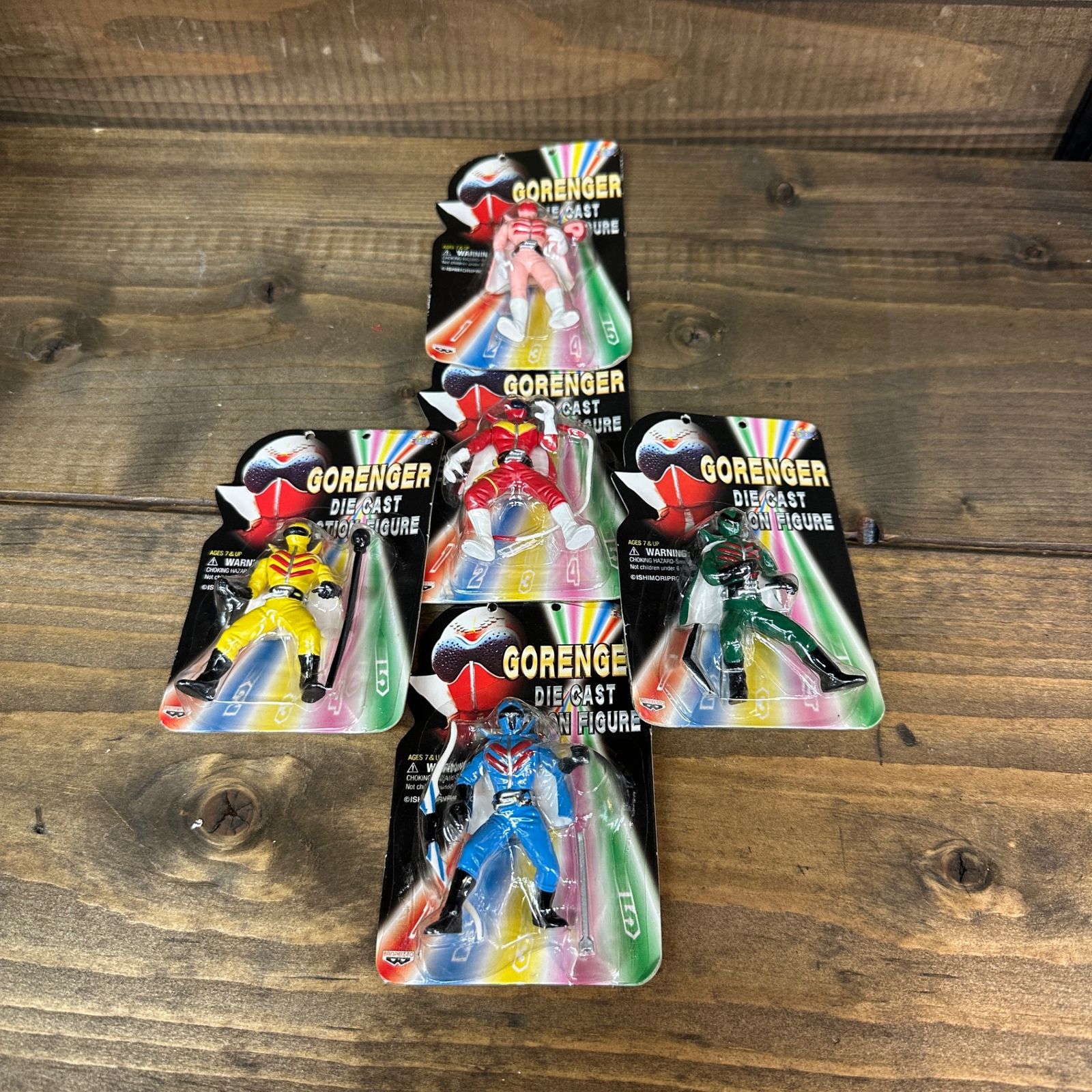 ○ゴレンジャー ダイキャストアクション フィギュア 5種 - メルカリ