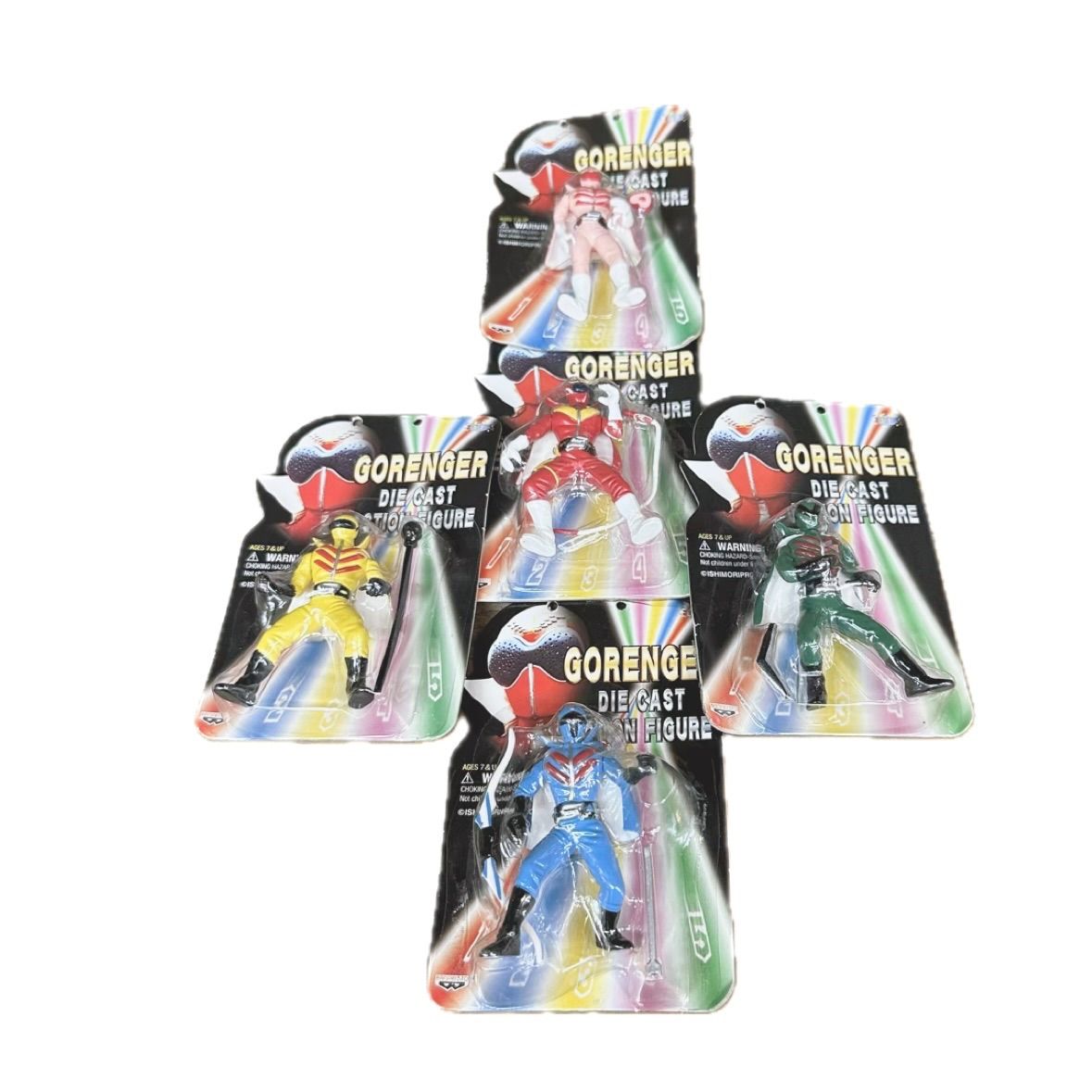 ゴレンジャー　ダイキャストアクションフィギュア【非売品】 ○ゴレンジャー ダイキャストアクション フィギュア 5種 - メルカリ