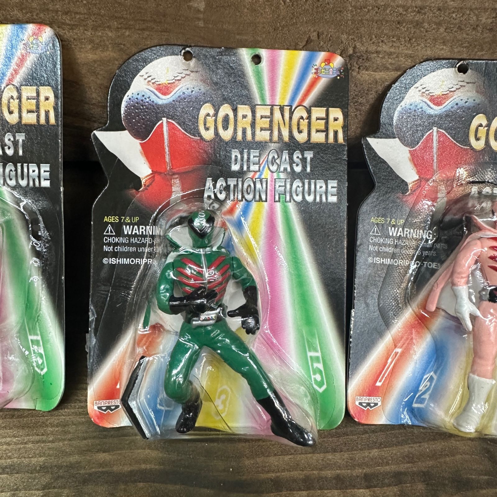 ○ゴレンジャー ダイキャストアクション フィギュア 5種 - メルカリ