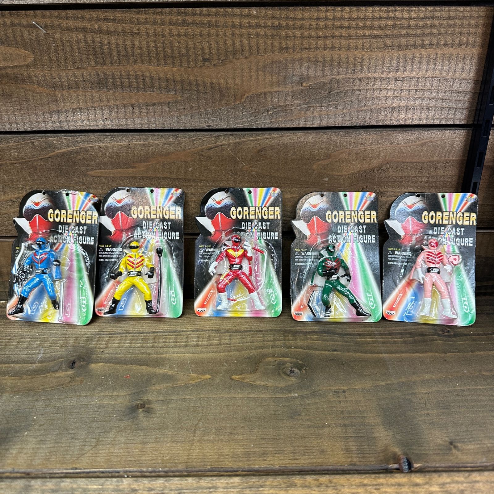○ゴレンジャー ダイキャストアクション フィギュア 5種 - メルカリ