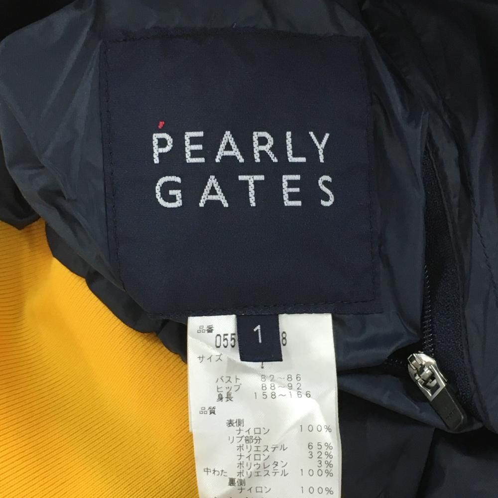  パーリーゲイツ 4 WAY中綿リバーシブルスニード オレンジイエロー 裏ネイビー アップル レディース 1 M ゴルフウェア PEARLY GATES ジャケット レディースウェア