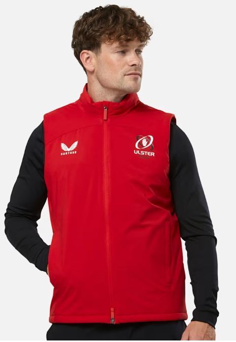 カストレ ラグビー アルスター パデッド ジレ ベスト 赤 レッド 公式モデル 日本未発売