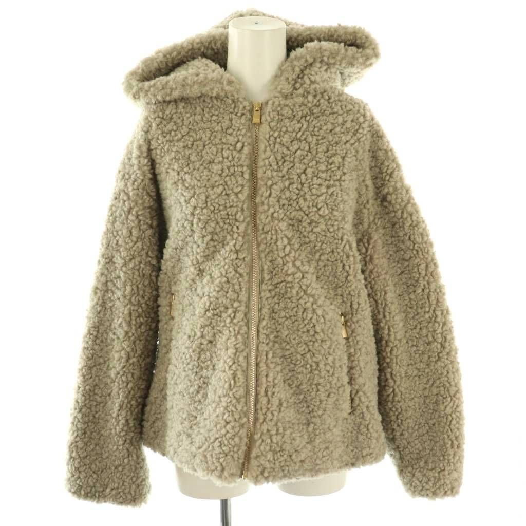 タトラス TATRAS IPAMA ボアブルゾン ジャケット フード フェイクファー 01 グレージュ ES OS