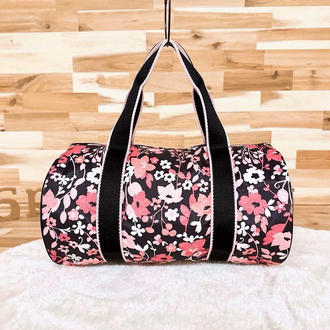 未使用【レスポートサック】花柄 ミニ ボストンバッグ トートバッグ