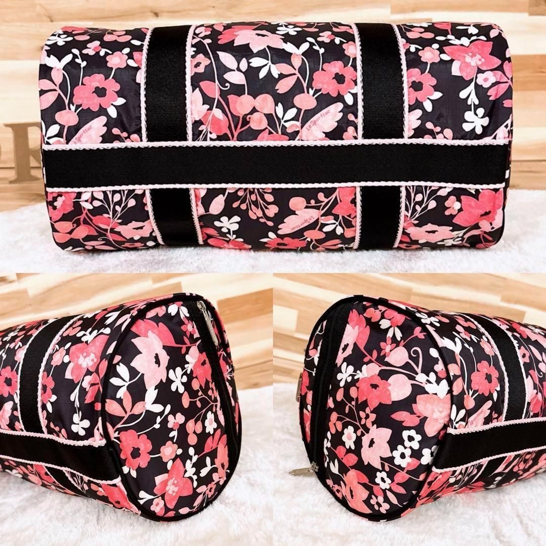 未使用【レスポートサック】花柄 ミニ ボストンバッグ トートバッグ