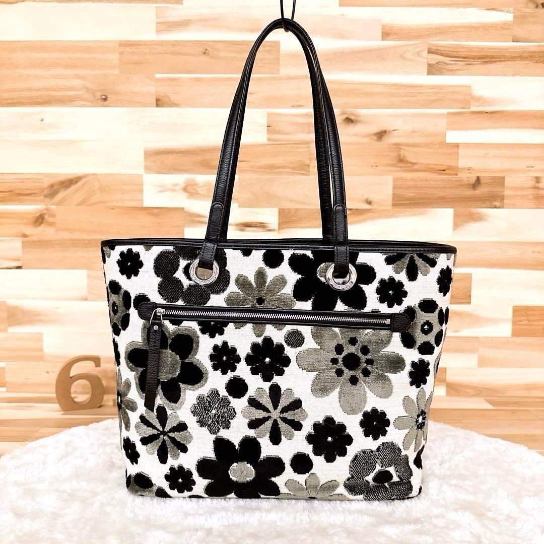 シンクビー】ゴブラン フラワー マーガレット トートバッグ 花柄 総柄