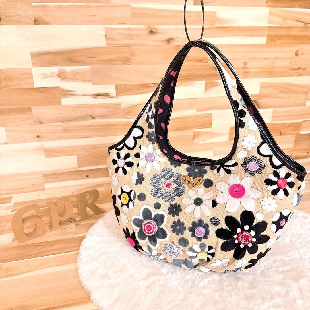 シンクビー】マーガレット フラワー ゴブラン トートバッグ 花柄