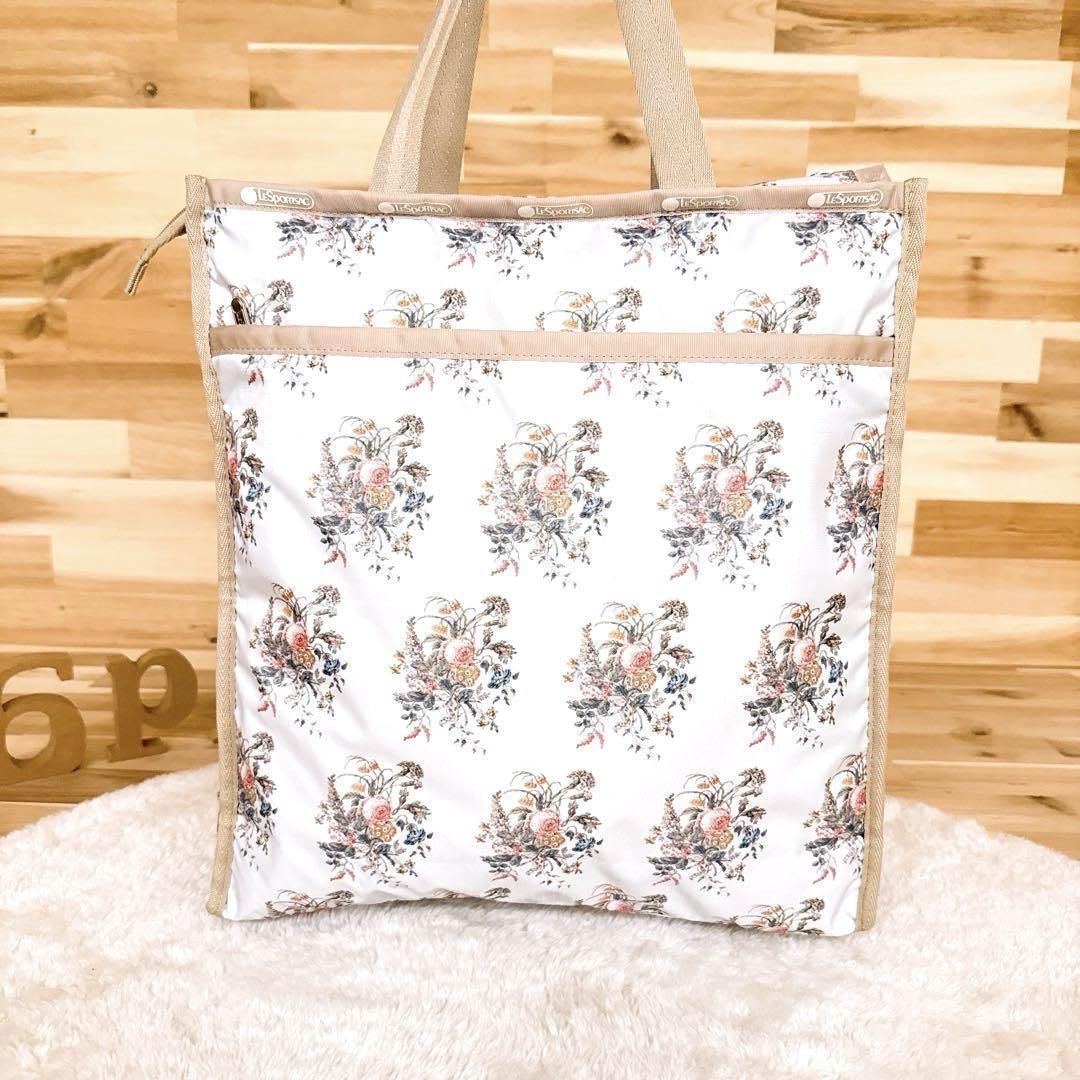 希少/美品【レスポートサック×ヴィアンドエー】限定コラボ 花柄トート