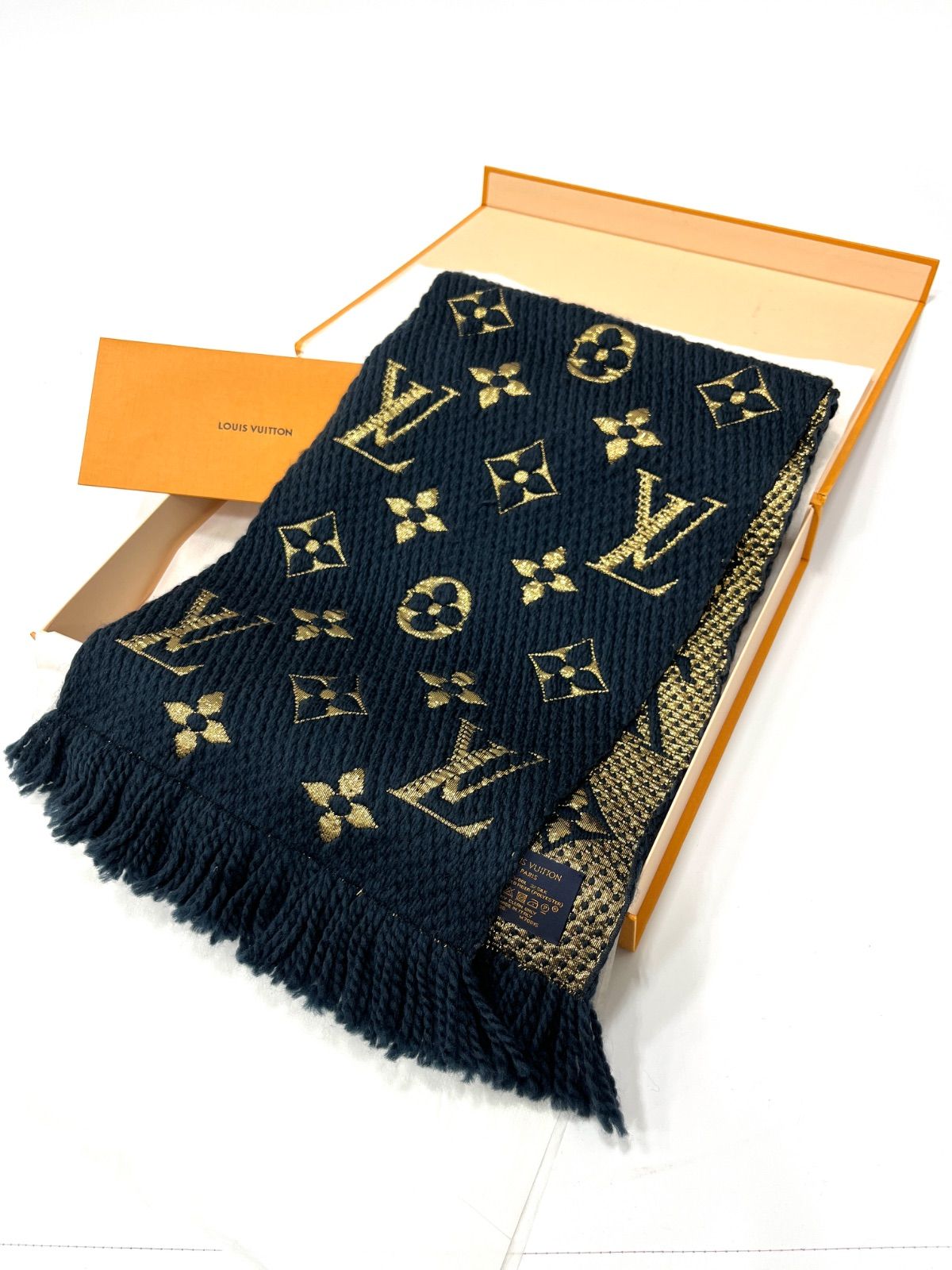 LOUIS VUITTON ルイヴィトン エシャルプ ロゴマニア シャイン マフラー M70815