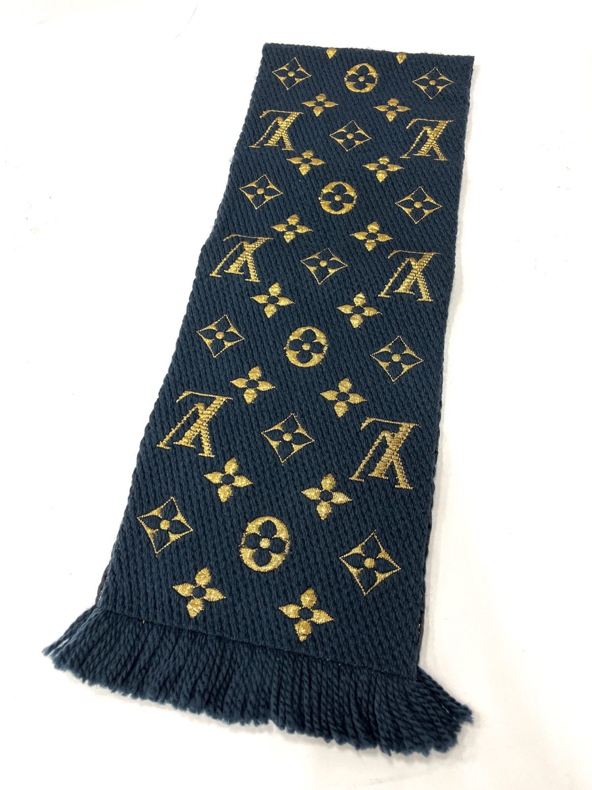 LOUIS VUITTON ルイヴィトン エシャルプ ロゴマニア シャイン マフラー M 70815