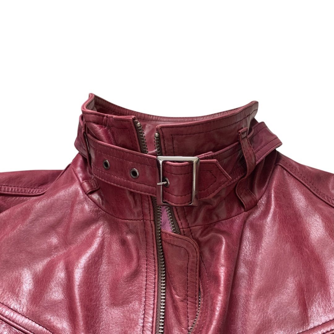 レザージャケット ラクーンファー