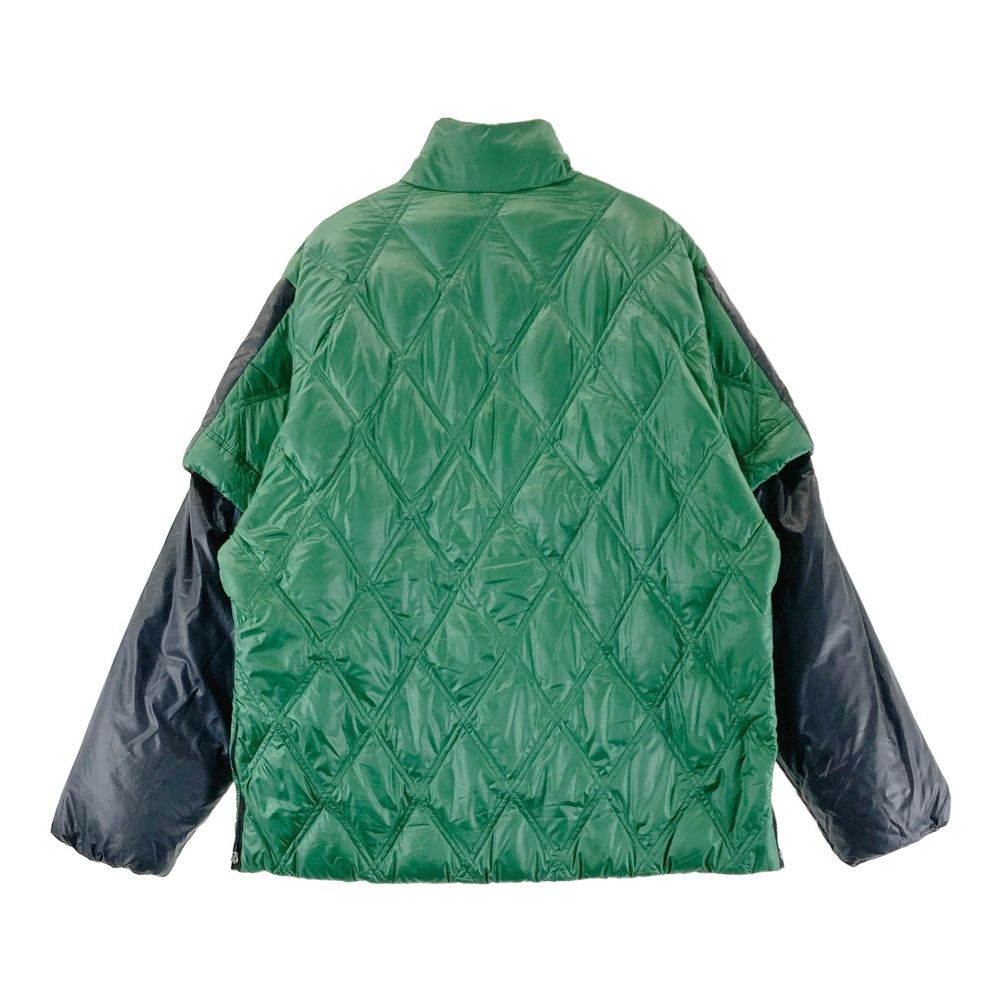 サイズ 3 DANCE WITH DRAGON ダンスウィズドラゴン 2 WAY ハーフジップ ダウンブルゾン グリーン系 ゴルフウェア メンズ ストスト