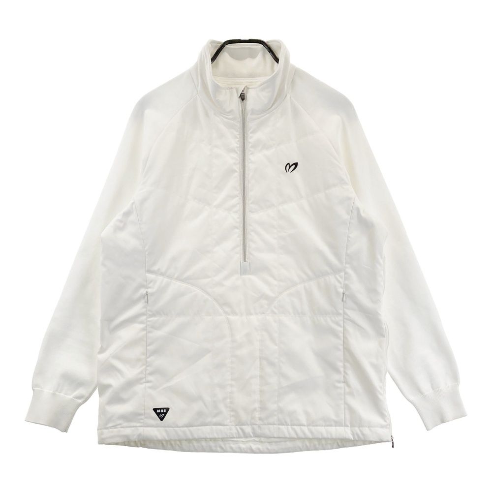 サイズ 6 MASTER BUNNY EDITION マスターバニーエディション ハーフジップ 切替 中綿ジャケット ホワイト系 240101544309 ゴルフウェア メンズ ストスト