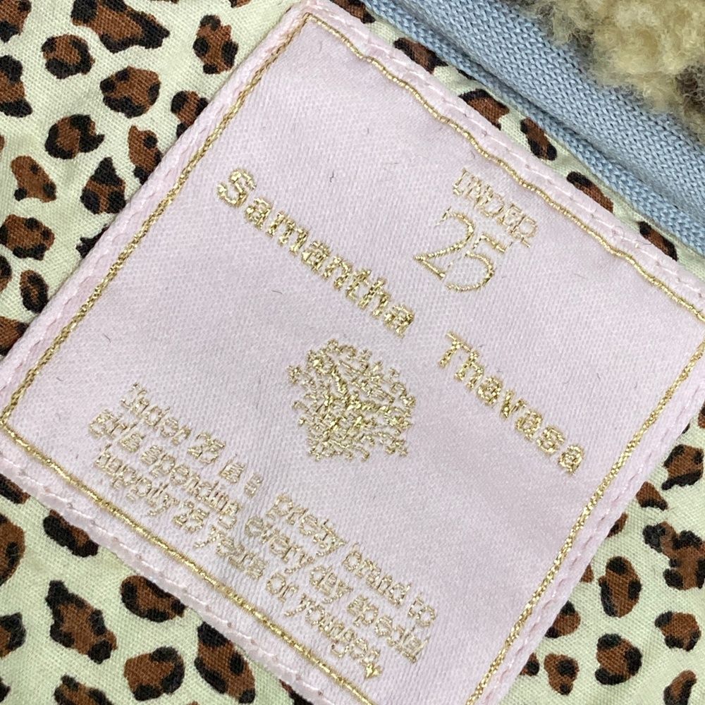 サイズ：S SAMANTHA THAVASA サマンサタバサ ; 裏起毛 ボア切替 ジップ