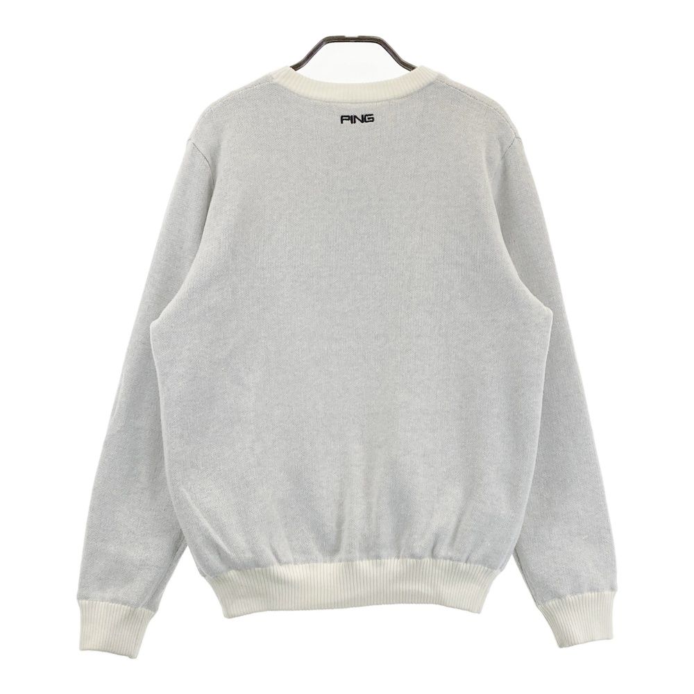 サイズ：L PING ピン 2022年 リバーシブル ニットセーター ホワイト系