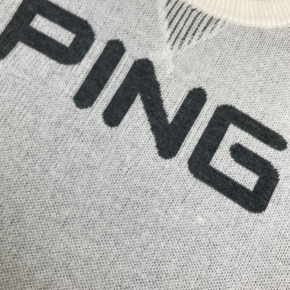 サイズ：L PING ピン 2022年 リバーシブル ニットセーター ホワイト系