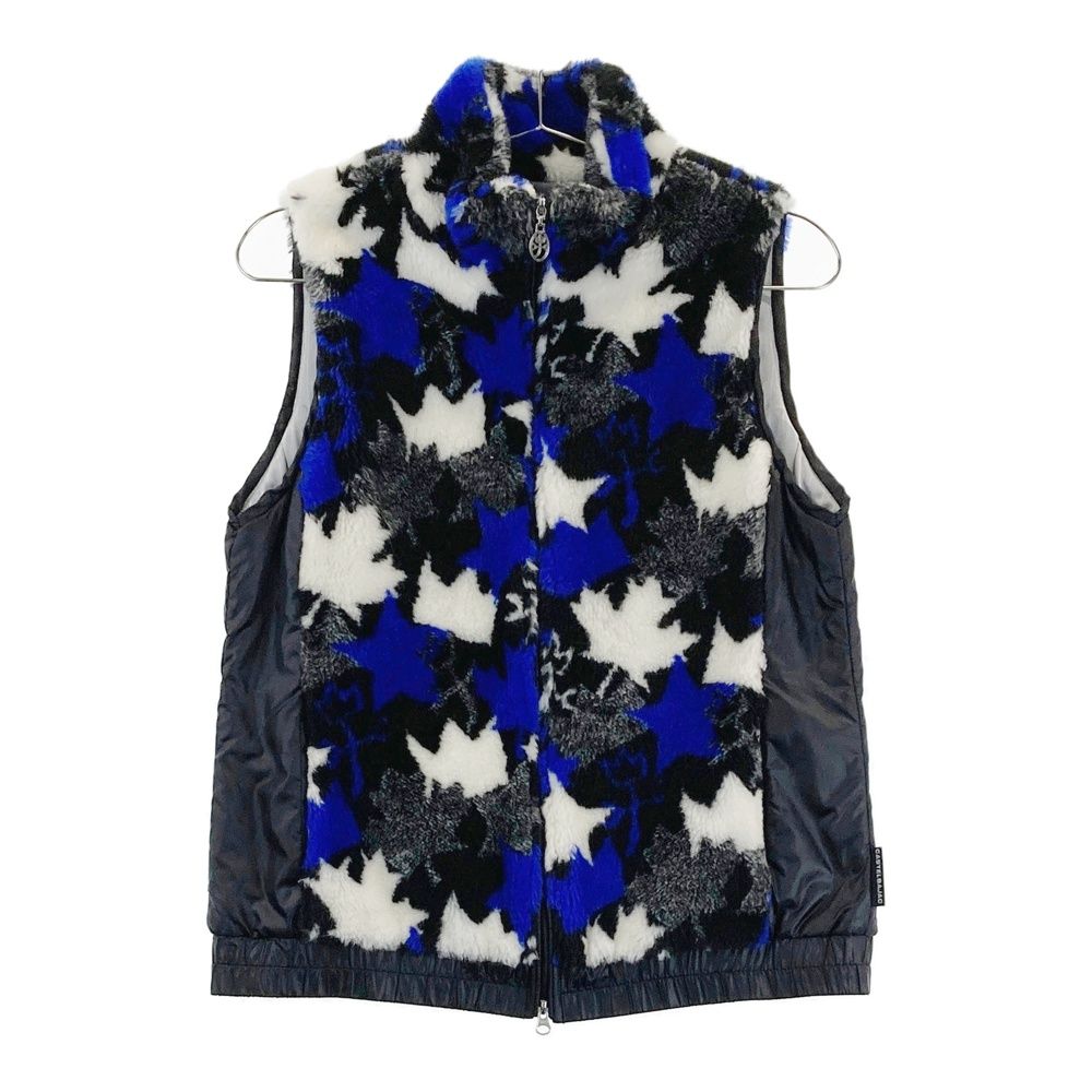 サイズ：40 CASTELBAJAC カステルバジャック ; 蓄熱 ボア ジップベスト