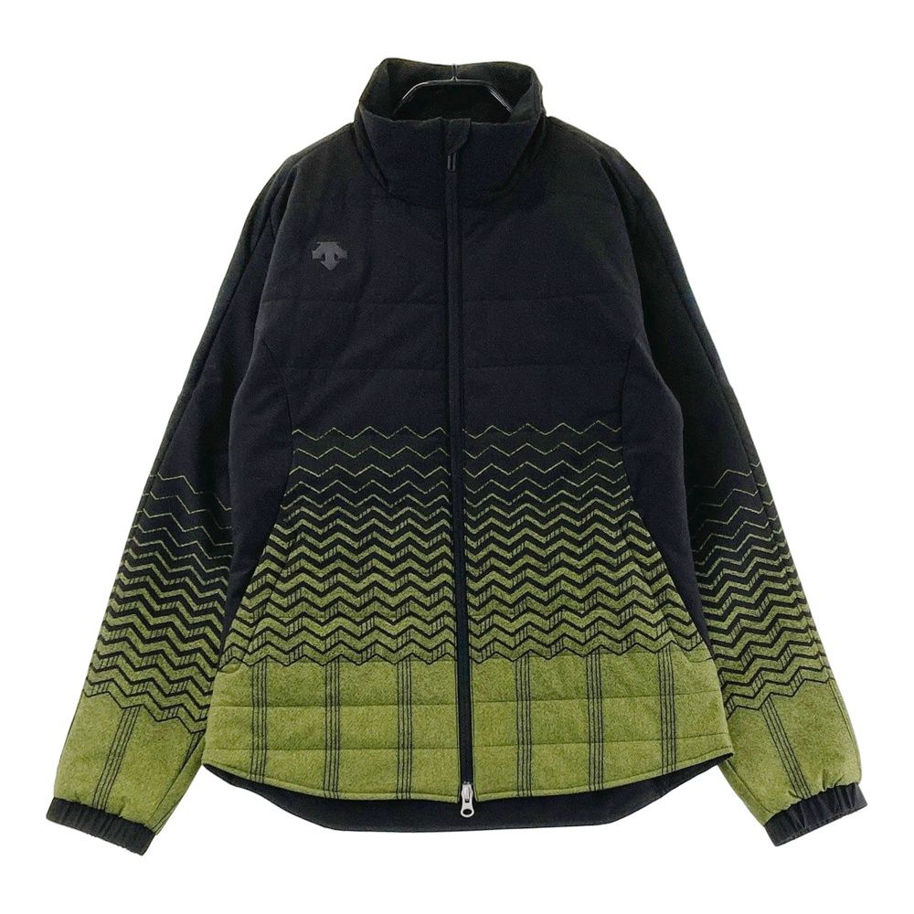 サイズ L DESCENTE GOLF デサントゴルフ 中綿ジャケット モバイルサーモ 総柄 ブラック系 240101558511 ゴルフウェア レディース ストスト