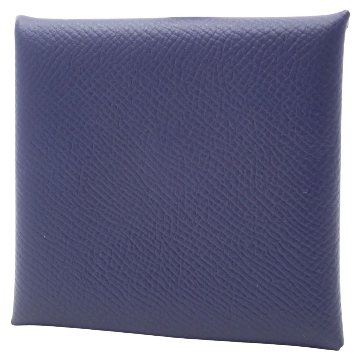 HERMES エルメス バスティア ブルーニュイ ネイビー紺 ヴォーエプソン パラジウム金具 シルバー金具 X刻印 コインケース コインパース ミニ財布 小物 ユニセックス アラモード