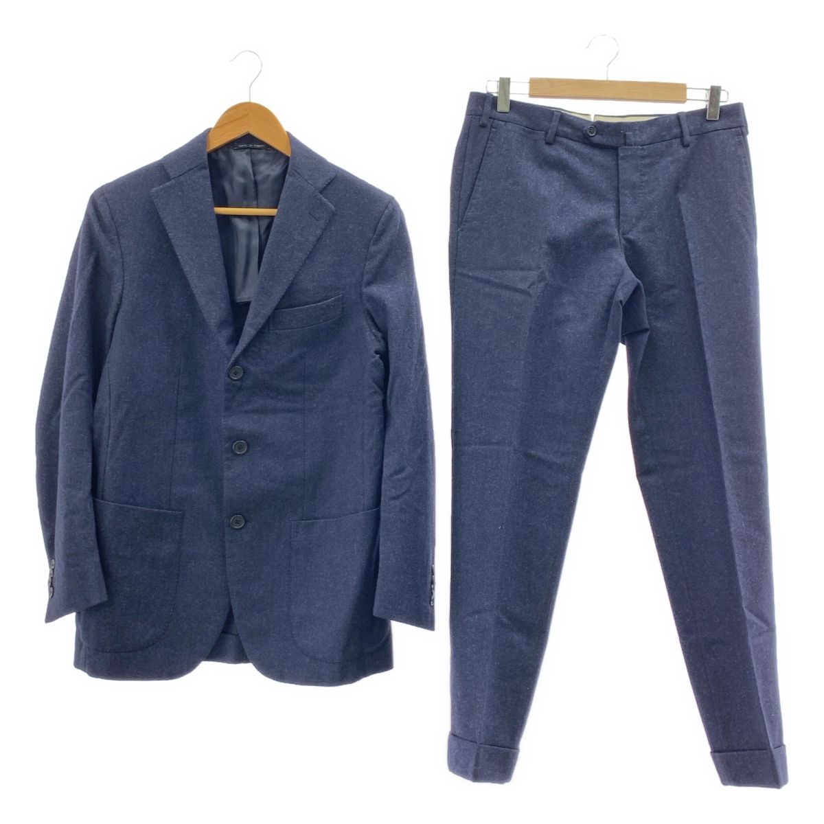GAiOLA ガイオラ セットアップ 2B テーラードジャケット テーパードパンツ 46 ネイビー メンズ