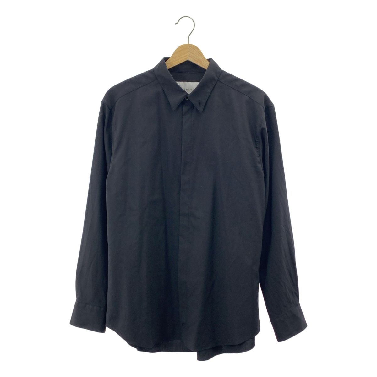 OVERCOAT オーバーコート オーバーシルエット シャツ M1 ブラック メンズ