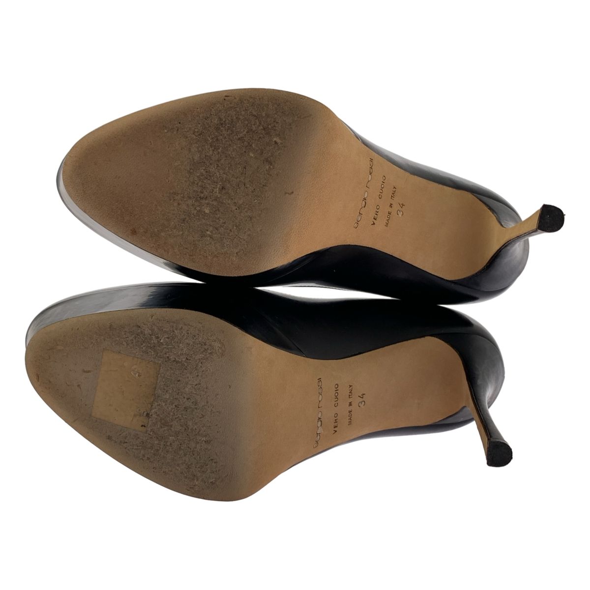 美品】 sergio rossi / セルジオロッシ | レザー ヒール パンプス | 34